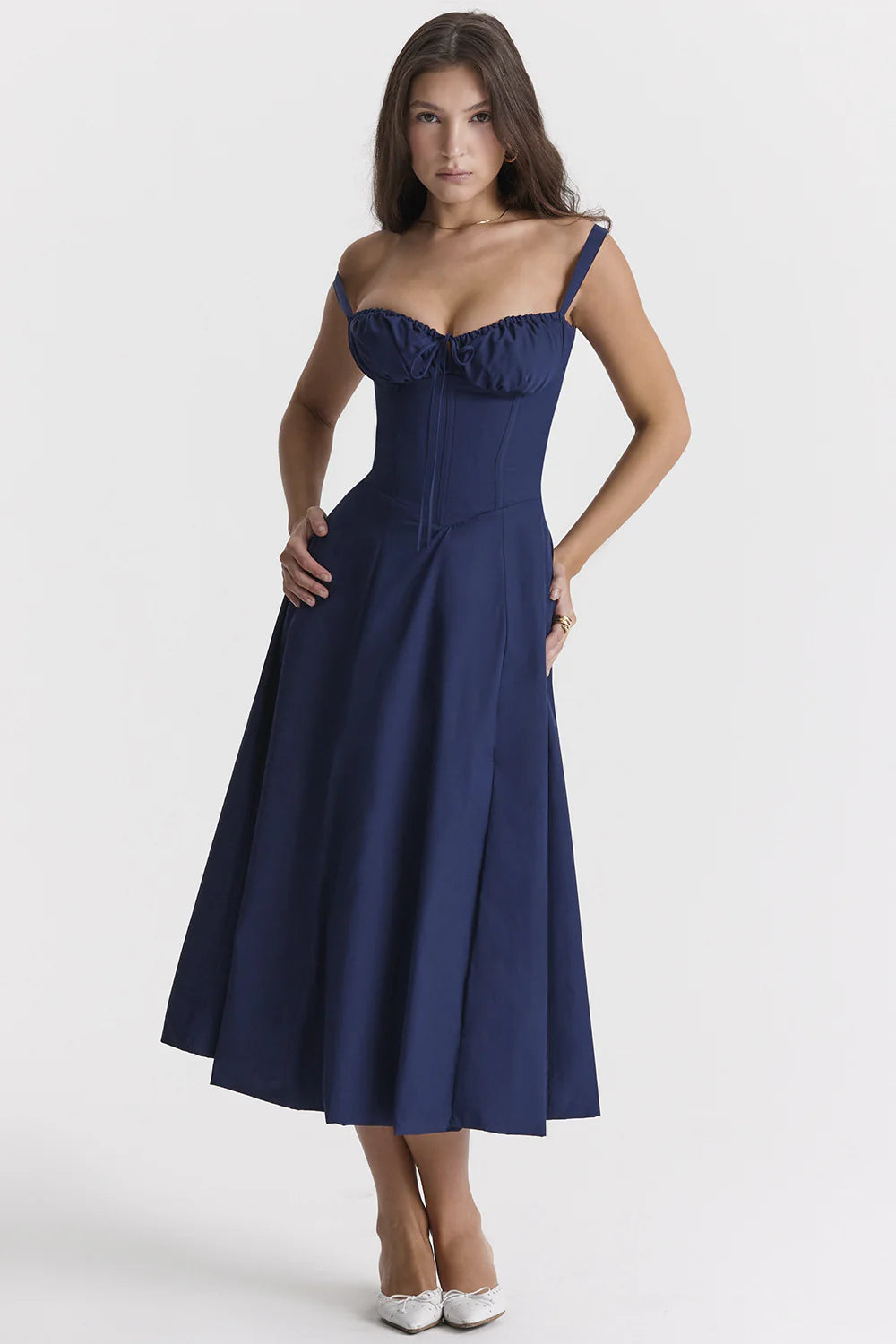 Xara Corset Midi Dress